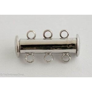 Magneettinen putkilukko 3-rivinen platinapäällystetty 20 x 6,5 mm, 1 kpl