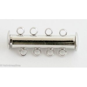 Magneettinen putkilukko 4-rivinen platinapäällystetty 24,5 x 7,5 mm, 1 kpl