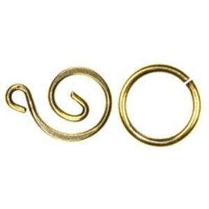 Trinity Brass Swirl kierteinen lukkosetti antiikkikulta, 1 kpl