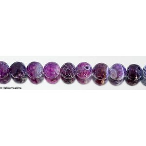 Tuliakaatti fasetti pyöreä 12 mm violetti, n. 38 cm nauha