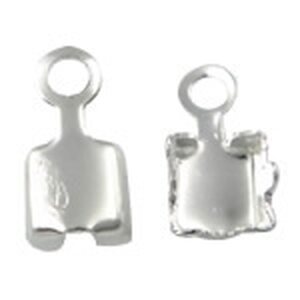 Ketjunpää 3 mm kristalliketjuun 4x7.8x3.4mm, sisämitta 3.2x3.2mm, 20 kpl
