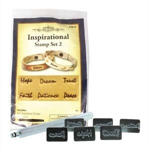 Leimasinsetti, sis. 6 inspiroivaa sanaa (Hope, Dream, Trust, Faith, Patience, Peace), 1 kpl