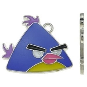 Riipus Angry Birds emaloitu sininen 25 x 22 mm, 1 kpl