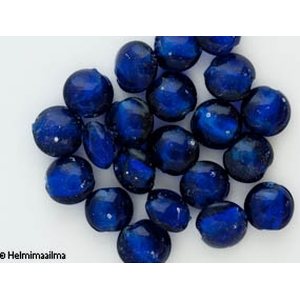 Hopeafoliohelmi litteä pyöreä 12 mm, tummansininen, 1 kpl