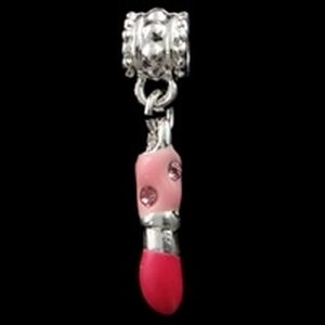 Pandora riipus emaloitu huulipuna 30 x 6 x 5 mm, 1 kpl