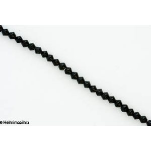 Kristallihelmi bicone 4 mm musta, n. 28 cm nauha