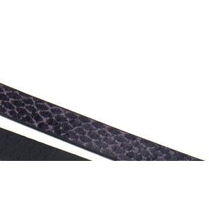Nahkanauha litteä 10 x 2 mm violetti käärmekuvio, 1 metri