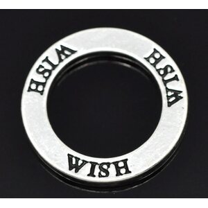 Metallihelmi / rengas "WISH" 23 mm, 1 kpl