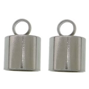 Liimattava nauhanpää 9x13mm,sisämitta 8mm, ruostumaton teräs, 2 kpl