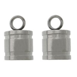 Liimattava nauhanpää 7x11mm,sisämitta 6mm, ruostumaton teräs, 10 kpl