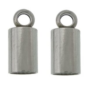 Liimattava nauhanpää 4x9mm, sisämitta 3.5mm, ruostumaton teräs, 10 kpl
