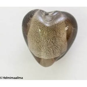 Hopeafoliosydän 12 mm, harmaa, 1 kpl