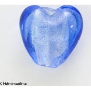 Hopeafoliosydän 12 mm, sininen, 1 kpl