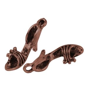 Riipus korkokenkä kuparinvärinen 20 x 11 mm, 10 kpl
