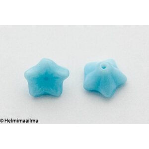 Tsekkiläinen lasihelmi kellokukka 9 x 6 mm, opaali vaaleansininen,10 kpl