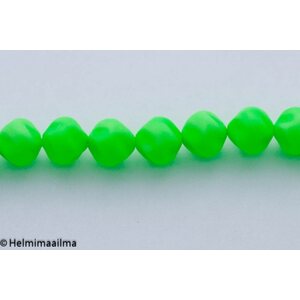 Tsekkiläinen lasihelmi nugetti n. 10 x 10 mm neonvihreä, 10 kpl