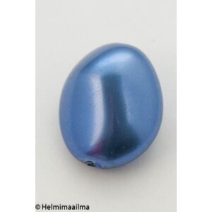 Estrela helmiäislasihelmi iso pallukka 24 x 20 x 12 mm, sininen, 1 kpl