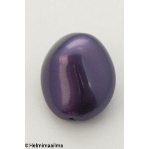 Estrela helmiäislasihelmi iso pallukka 24 x 20 x 12 mm, violetti, 1 kpl