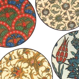 Paperikuvat / Collage sheet itämaiset kuvat, kuva pyöreä 18 mm, 32 kuvaa