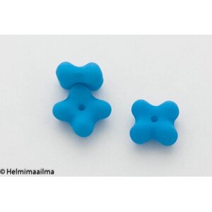 Estrela tsekkiläinen 4-apila lasihelmi 7 x 4 mm, sininen, 10 kpl