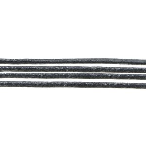 Nahkanyöri 1,5 mm pyöreä kiiltäväpintainen tummanharmaa, 1 metri