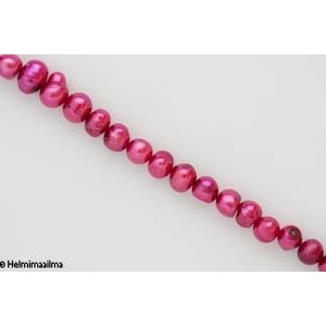 Makeanvedenhelmi pinkki pyöreähkö 6-7 mm, n. 40 cm nauha