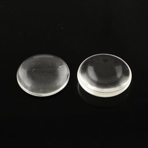 Lasikapussi kirkas puolipyöreä 25 mm (paksuus 6 mm), 10 kpl