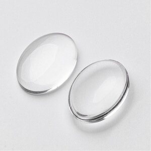 Lasikapussi kirkas ovaali 18x13x5mm, 10 kpl