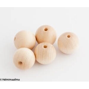 Preciosa Tsekkiläinen puuhelmi luonnonvärinen pyöreä 24 mm, 1 kpl