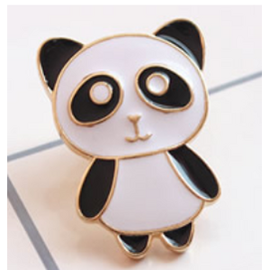Panda pinssi kullanvärinen 31 x 22 mm, 1 kpl