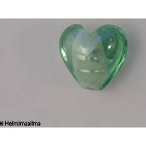 Hopeafoliosydän 12 mm vaaleanvihreä AB-päällystetty, 1 kpl