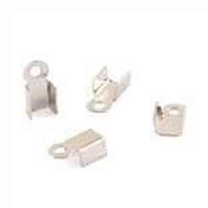Nauhanpääte hopeanvärinen nikkelitön 9 mm x 3 mm x 3 mm, 10 kpl
