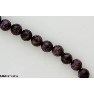 Charoite pyöreä 10 mm, n. 40 cm nauha