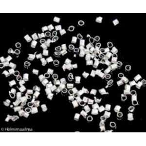 Kiinnityshelmi putki 2 mm hopeanvärinen, 1 gramma