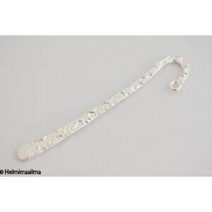 Kirjanmerkki hopeanvärinen n. 80x7x2 mm, 1 kpl