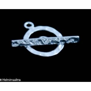 Salpalukko taottu 14 mm 925 sterlinghopeaa, 1 pari