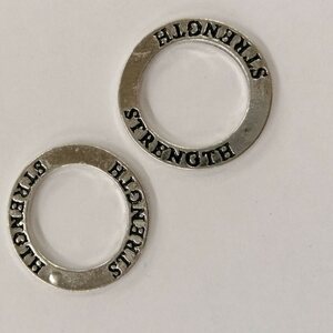 Metallihelmi rengas 22 mm, "STRENGHT", 1 kpl