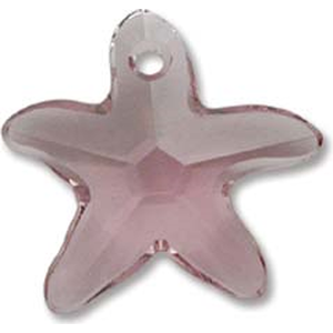 Swarovski kristalliriipus meritähti 16 mm vaalea ametisti, 1 pc