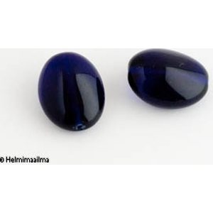 Preciosa Tsekkiläinen lasihelmi tummansininen iso pallukka 22x11 mm, 1 kpl
