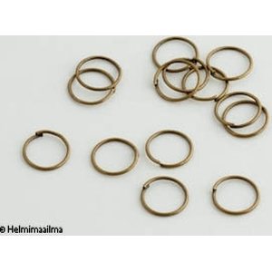 Pronssinen välirengas avattava pyöreä 10 mm, 20 kpl
