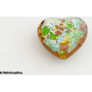 Hopeafoliosydän 20 mm keltainen, 1 kpl