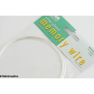 Memory wire kaulakorukoko hopeoitu 12 kieppiä