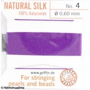 Griffin helmisilkki No 4 (0.60 mm) ametisti, 2 m