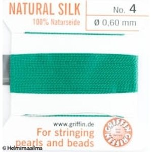 Griffin helmisilkki No 4 (0.60 mm) vihreä, 2 m