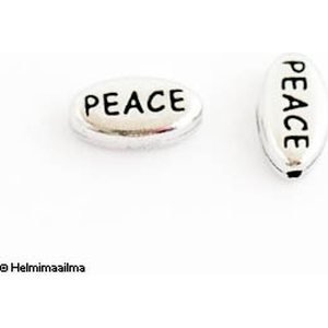 Tierra Cast ® viestihelmi "PEACE" 11x6x3 mm, 1 kpl