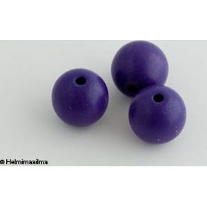 Preciosa Tsekkiläinen puuhelmi liila pyöreä 16 mm, 5 kpl