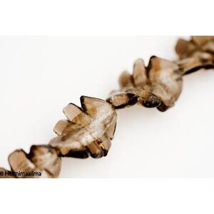 Hopeafoliohelmi lehti twist harmaa/ruskea 25x30 mm, 1 kpl