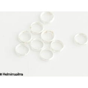 Tuplarengas hopeoitu 6 mm, 20 kpl