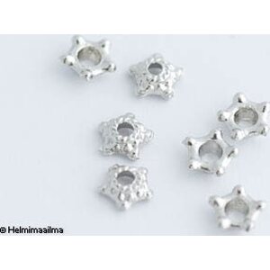 Helmihattu platinapäällystetty n. 6 mm, korkeus n. 2 mm, 10 kpl