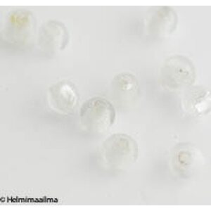 Hopeafoliohelmi pyöreä kirkas 8 mm, 1 kpl